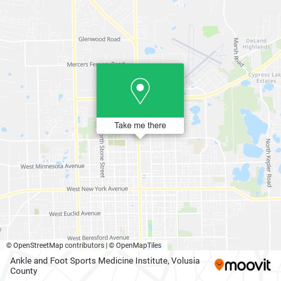 Ankle and Foot Sports Medicine Institute map