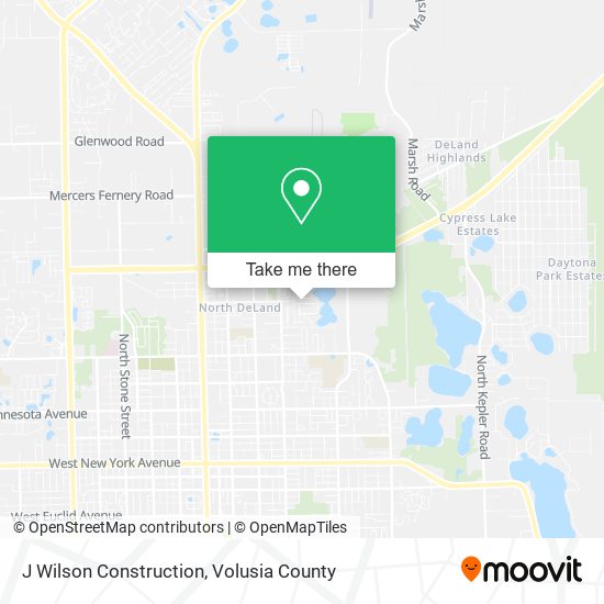 J Wilson Construction map