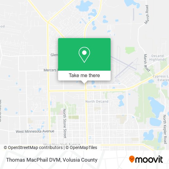 Thomas MacPhail DVM map