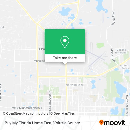 Buy My Florida Home Fast map