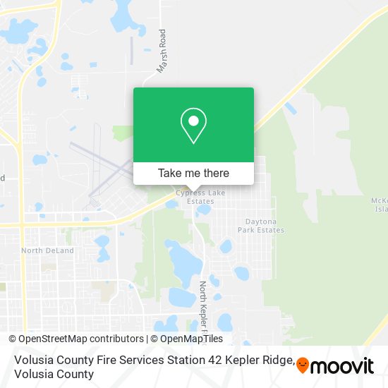 Volusia County Fire Services Station 42 Kepler Ridge map