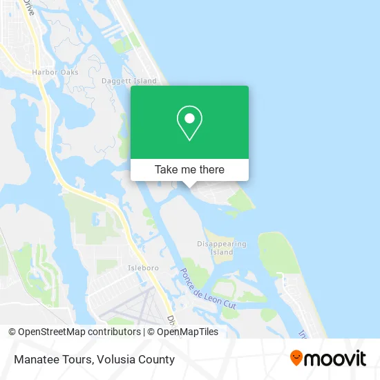 Manatee Tours map