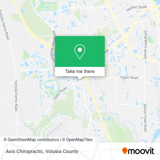 Axis Chiropractic map
