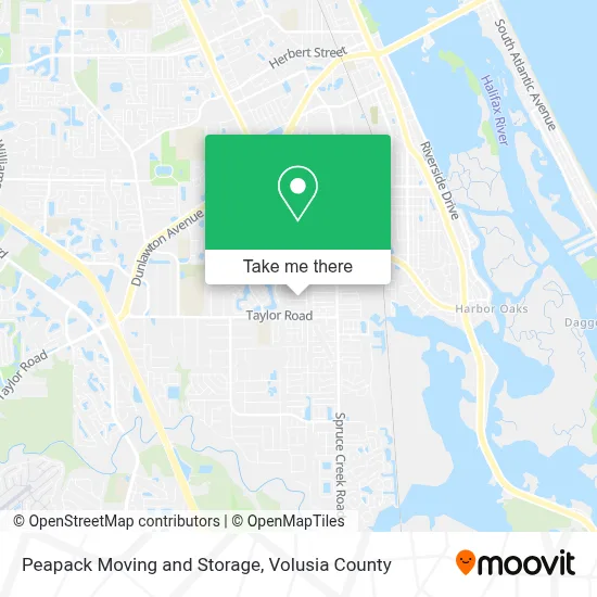 Peapack Moving and Storage map