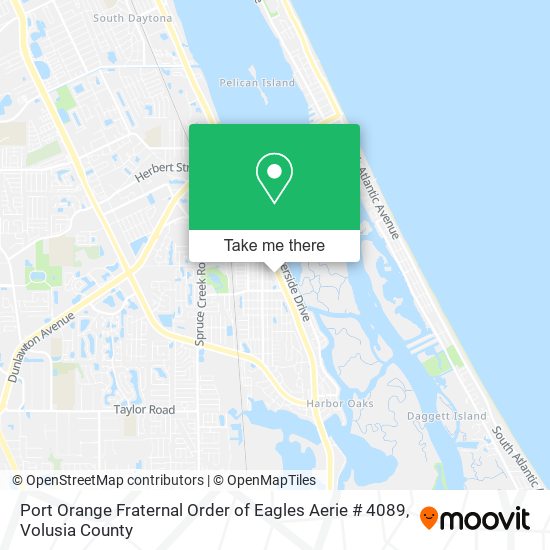 Mapa de Port Orange Fraternal Order of Eagles Aerie # 4089