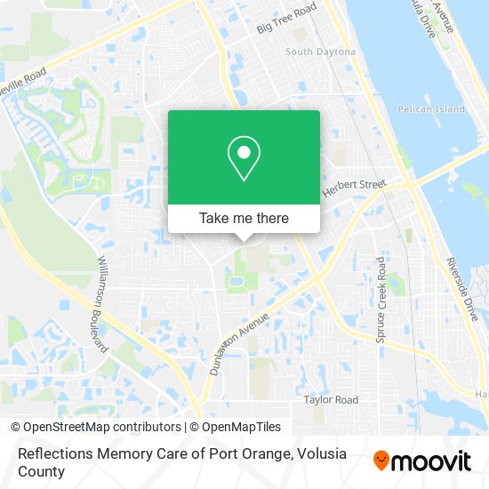 Reflections Memory Care of Port Orange map