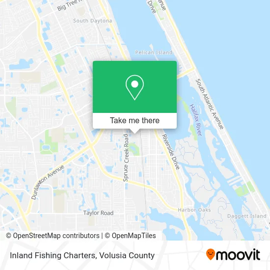 Inland Fishing Charters map