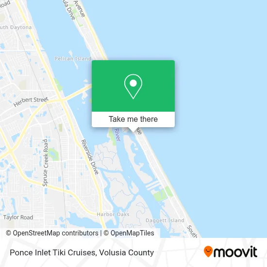 Ponce Inlet Tiki Cruises map