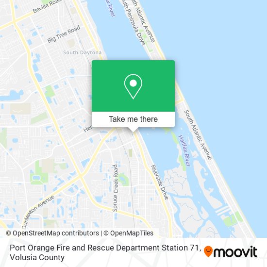 Port Orange Fire and Rescue Department Station 71 map