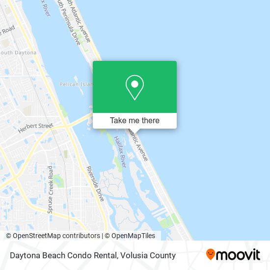 Mapa de Daytona Beach Condo Rental