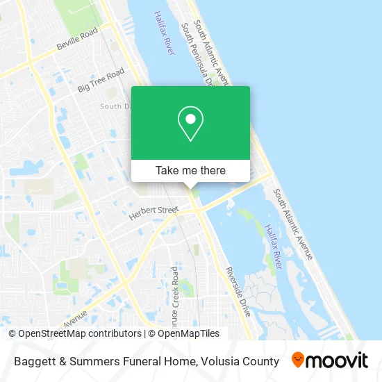 Baggett & Summers Funeral Home map