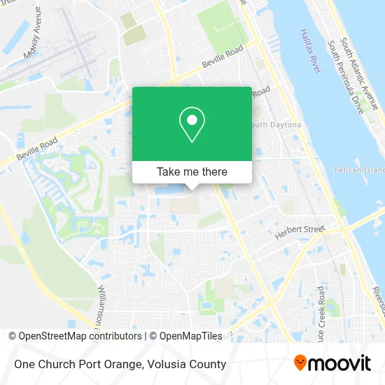 One Church Port Orange map