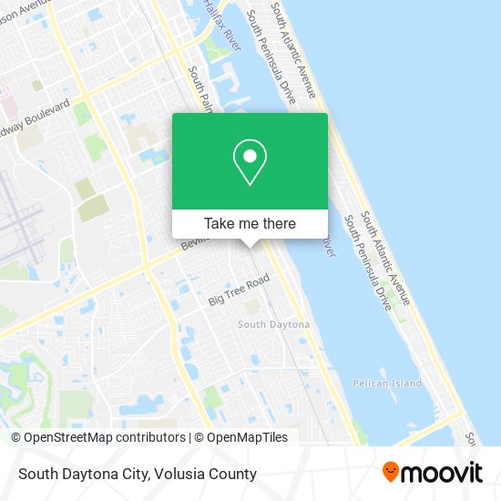 South Daytona City map