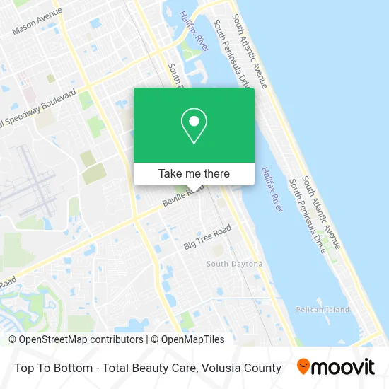 Top To Bottom - Total Beauty Care map