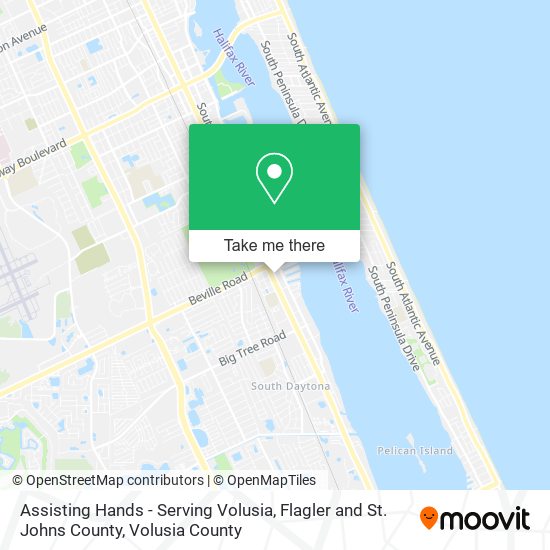 Assisting Hands - Serving Volusia, Flagler and St. Johns County map