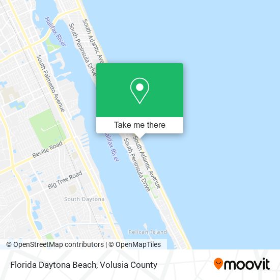 Florida Daytona Beach map