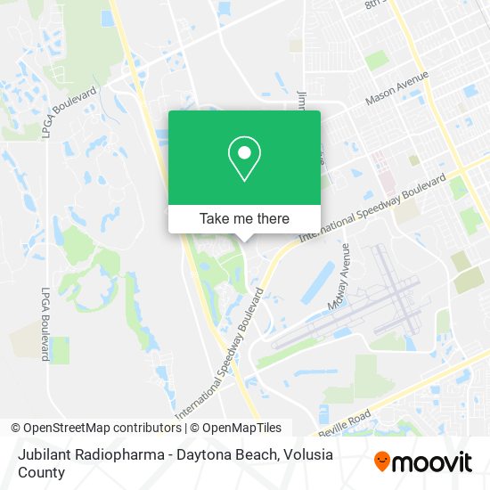 Mapa de Jubilant Radiopharma - Daytona Beach