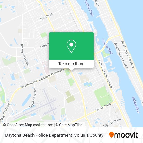 Mapa de Daytona Beach Police Department