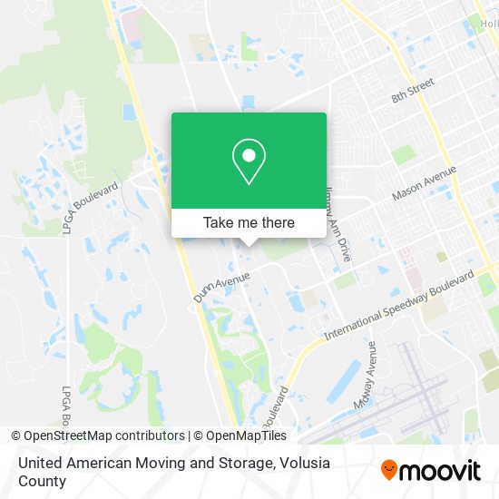 United American Moving and Storage map