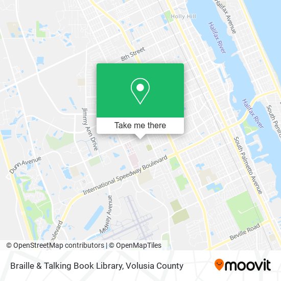 Mapa de Braille & Talking Book Library