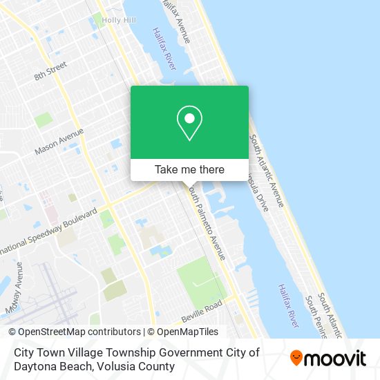 Mapa de City Town Village Township Government City of Daytona Beach