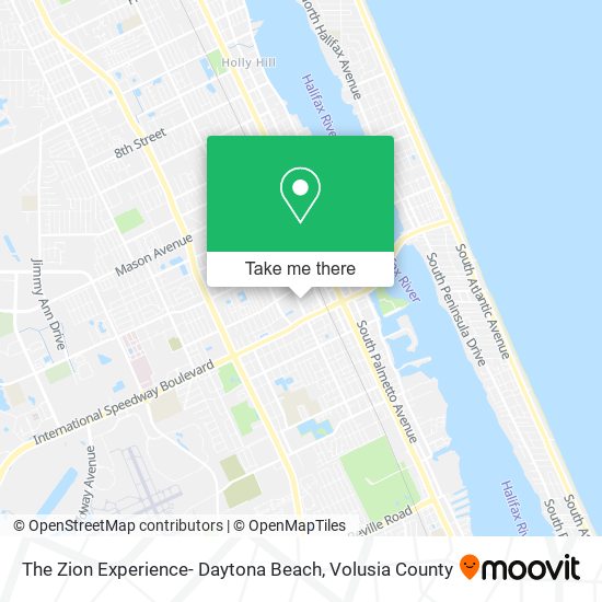 Mapa de The Zion Experience- Daytona Beach