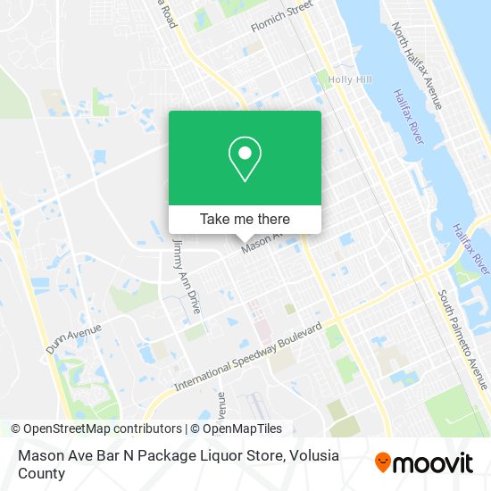 Mapa de Mason Ave Bar N Package Liquor Store