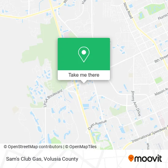Sam's Club Gas map