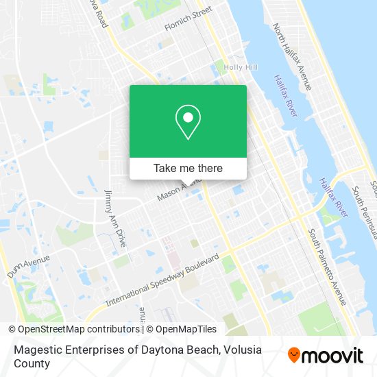 Magestic Enterprises of Daytona Beach map