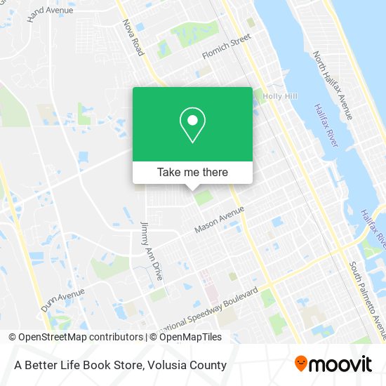 Mapa de A Better Life Book Store