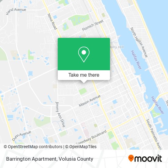 Mapa de Barrington Apartment