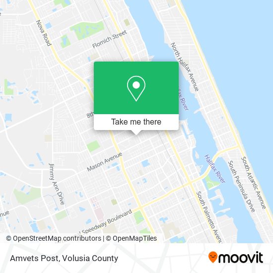 Amvets Post map