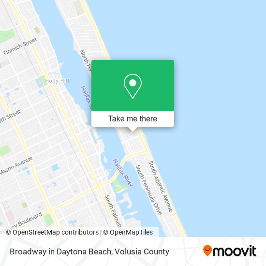 Mapa de Broadway in Daytona Beach