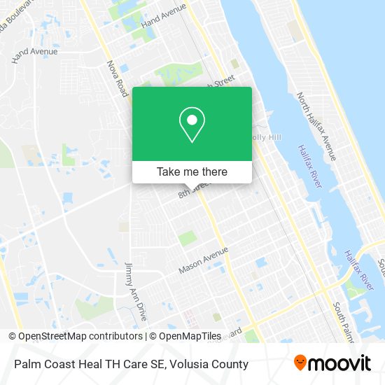 Palm Coast Heal TH Care SE map