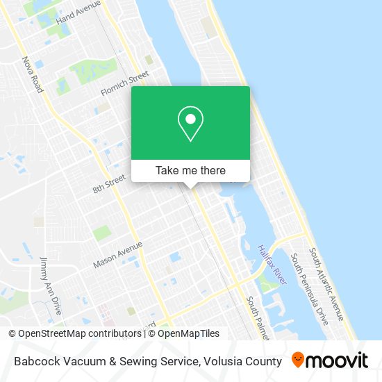 Mapa de Babcock Vacuum & Sewing Service