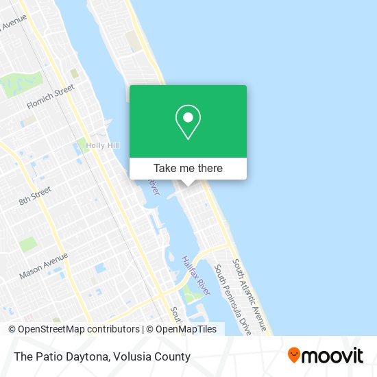 The Patio Daytona map