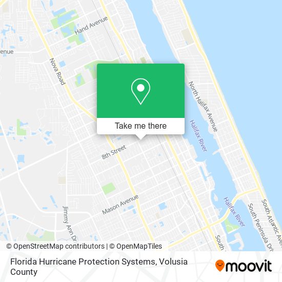 Mapa de Florida Hurricane Protection Systems