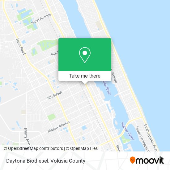 Mapa de Daytona Biodiesel