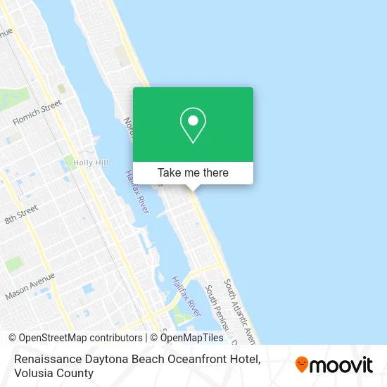 Renaissance Daytona Beach Oceanfront Hotel map
