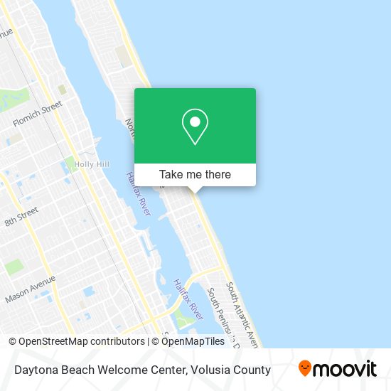 Daytona Beach Welcome Center map