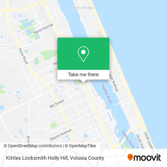 Kittles Locksmith Holly Hill map