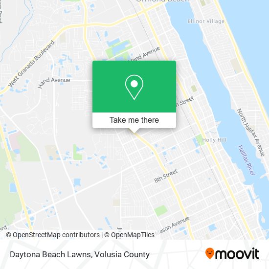 Mapa de Daytona Beach Lawns