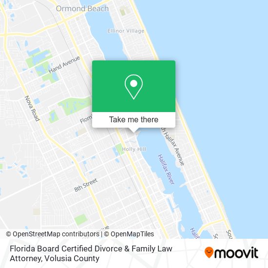 Mapa de Florida Board Certified Divorce & Family Law Attorney