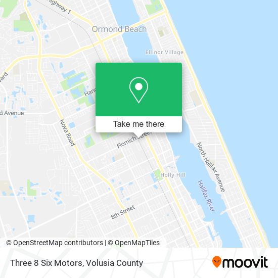 Three 8 Six Motors map