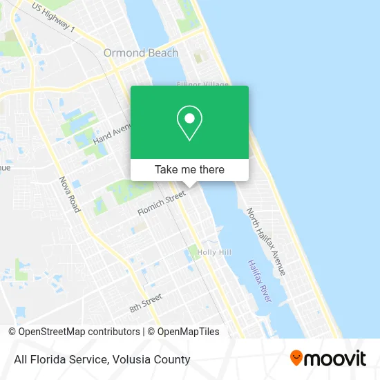 All Florida Service map