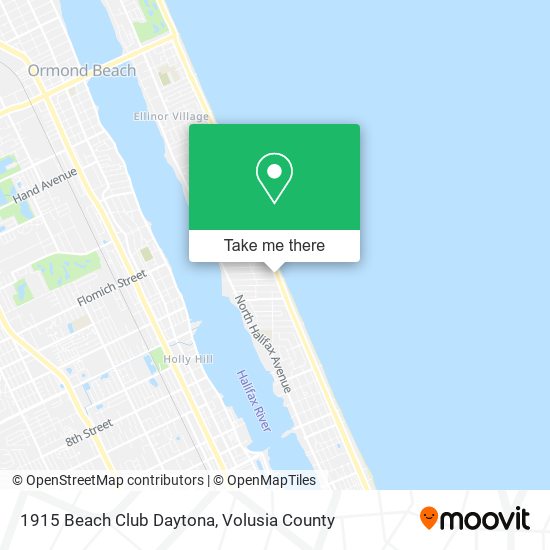 Mapa de 1915 Beach Club Daytona