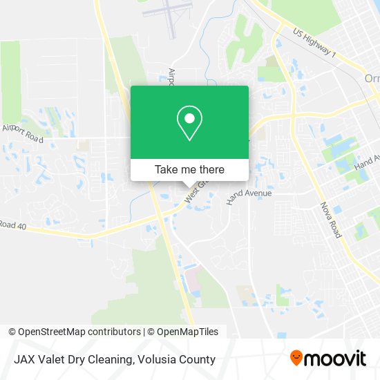 Mapa de JAX Valet Dry Cleaning