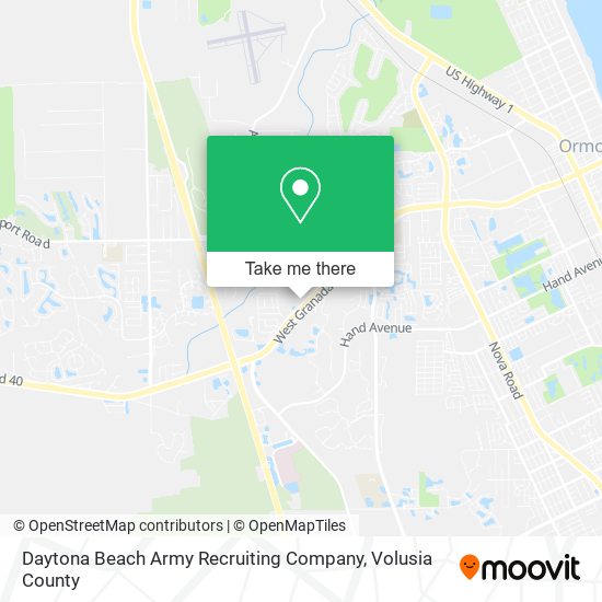 Daytona Beach Army Recruiting Company map