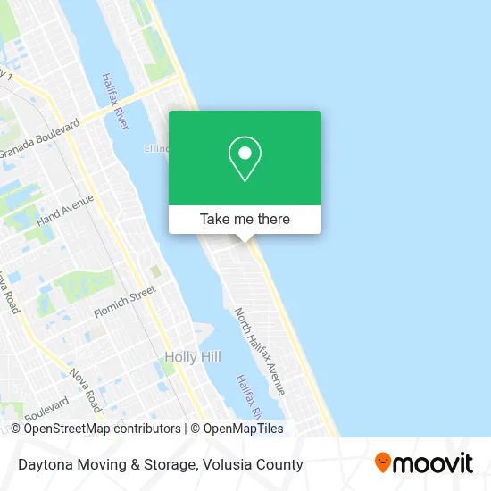 Daytona Moving & Storage map