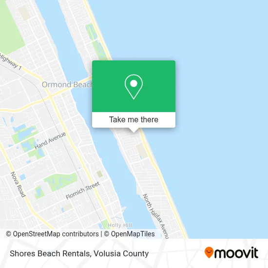 Shores Beach Rentals map